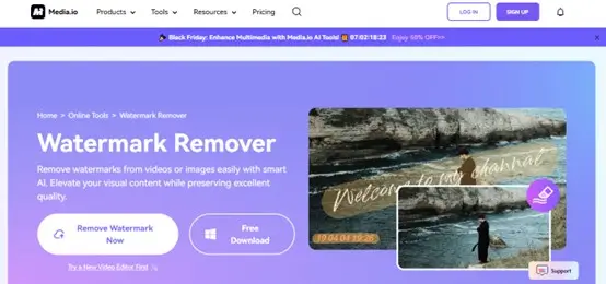 Media.io Online Watermark Remover